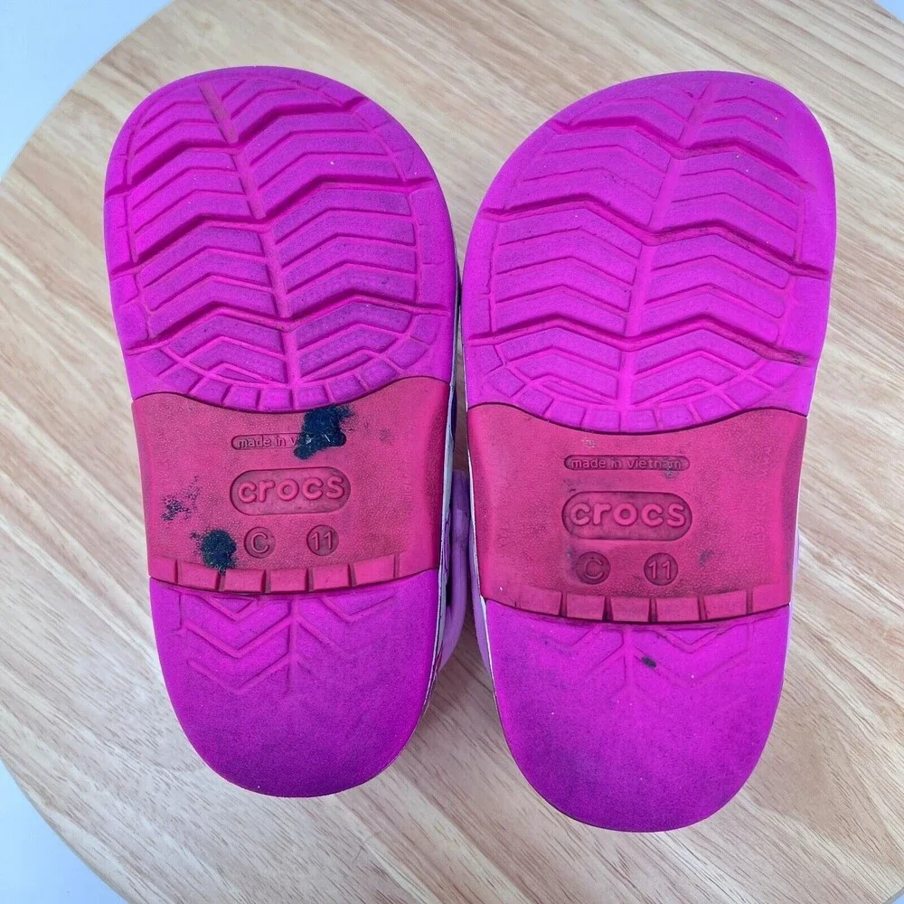 Crocs Disney Minnie Mouse Crocband Clog Kids Size 11 Pink (No Light Up)